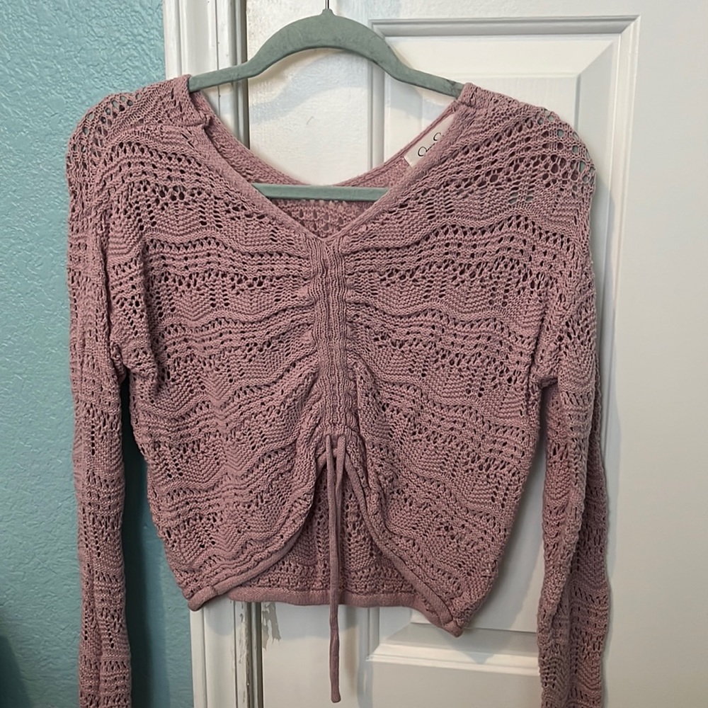Jessica Simpson Scrunch Knit Sweater | XS